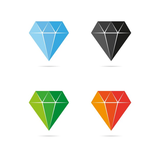 Vector vectores de diamantes