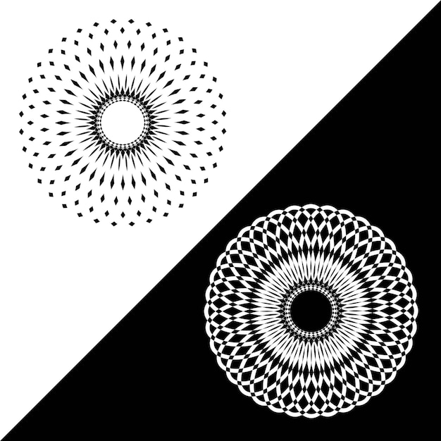 Vectores espirales circulares abstractos