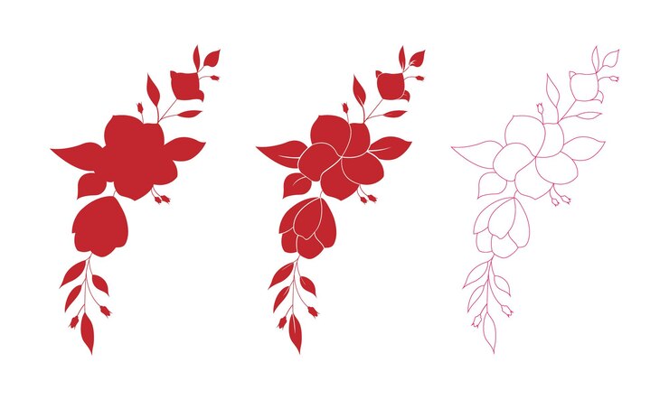 Vectores de flores en colores pastel gratis Pro Vector