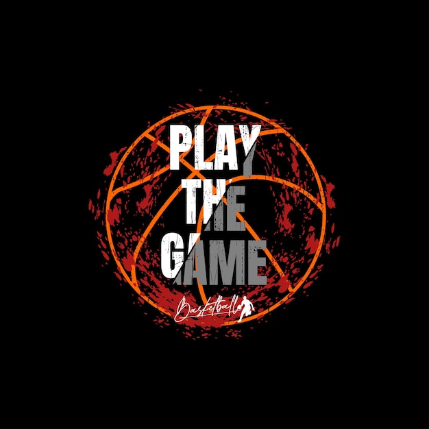 Vectores de gráficos de camiseta de tipografía de deporte de baloncesto