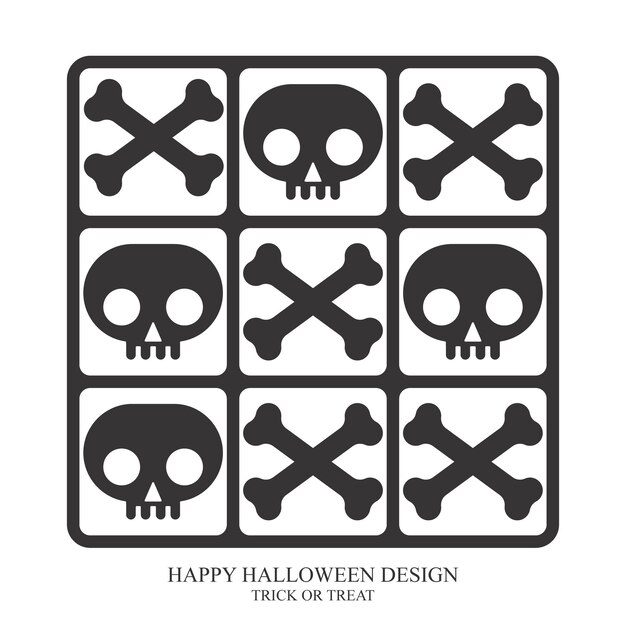 Vectores de Happy Halloween Diseños de Halloween Diseño de calabaza Diseño de calavera de Halloween aterrador