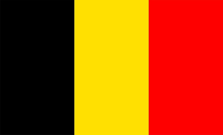 Vector vectores de la ilustración del diseño de la bandera de bélgica