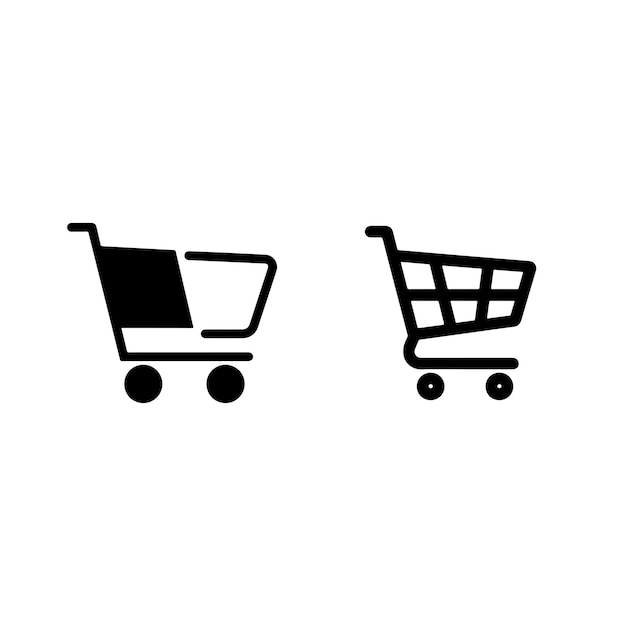 vectores del logotipo del carrito de compras