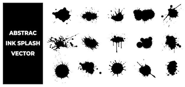 Vectores de salpicaduras de tinta