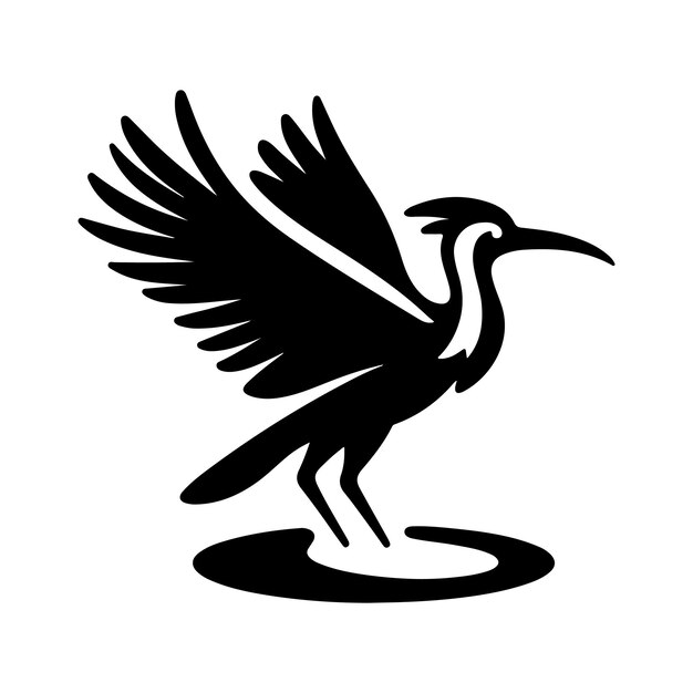 Los vectores de silueta premium de Jabiru son perfectos para proyectos con temas de vida silvestre
