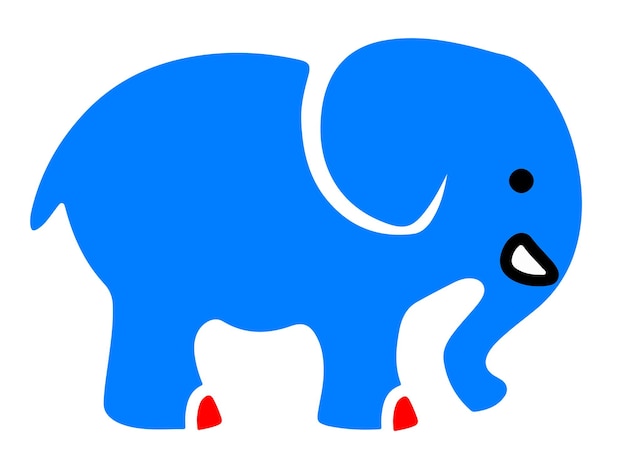 Vectores similares Elefante bebé lindo sentado aislado sobre un fondo blanco