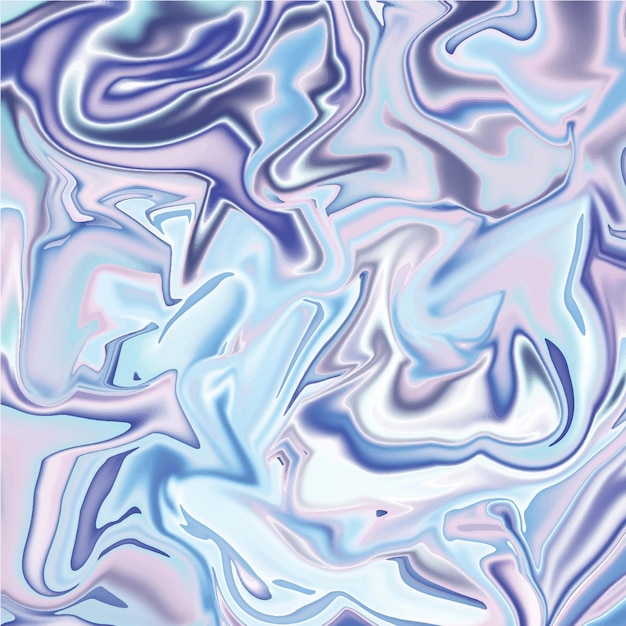 Vectores con textura de fondo abstracto líquido holográfico 3D de plástico