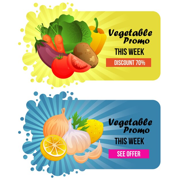 Vegetal promo sitio web banner hierba