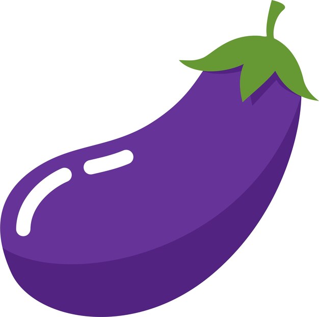 Vegetales de berenjena en estilo plano