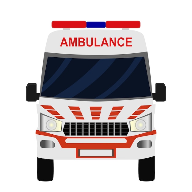 vehículo de ambulancia listo para ayudar
