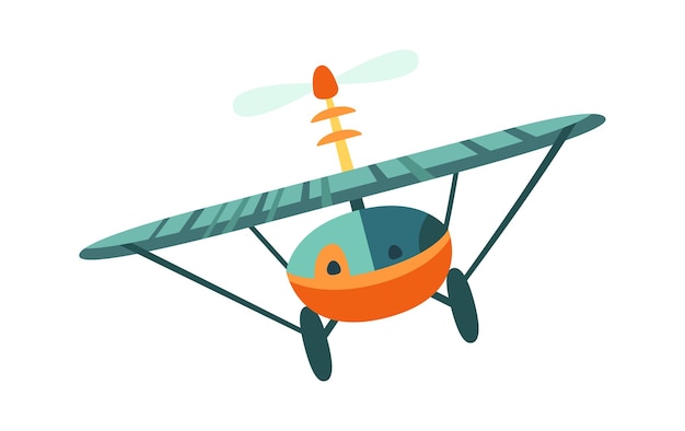 Vehículo de avión de dibujos animados