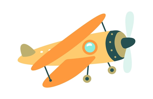 Vehículo de avión de dibujos animados