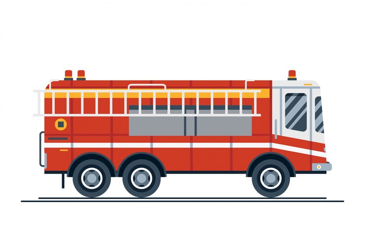 Vehículo de emergencia camión de bomberos