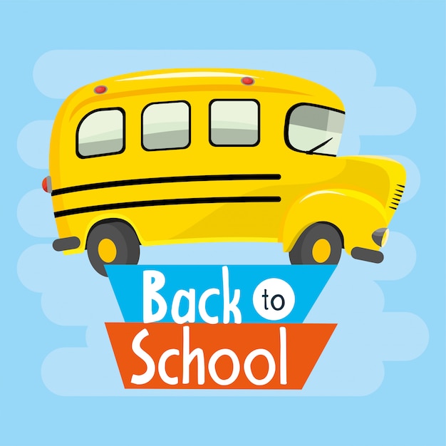 Vehículo escolar de transporte escolar.