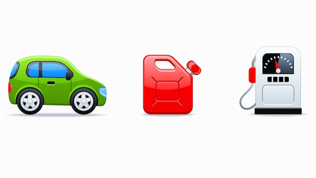 Vehículos de transporte y señales de automóviles ilustración
