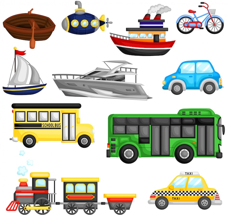 Vector vehículos de transporte