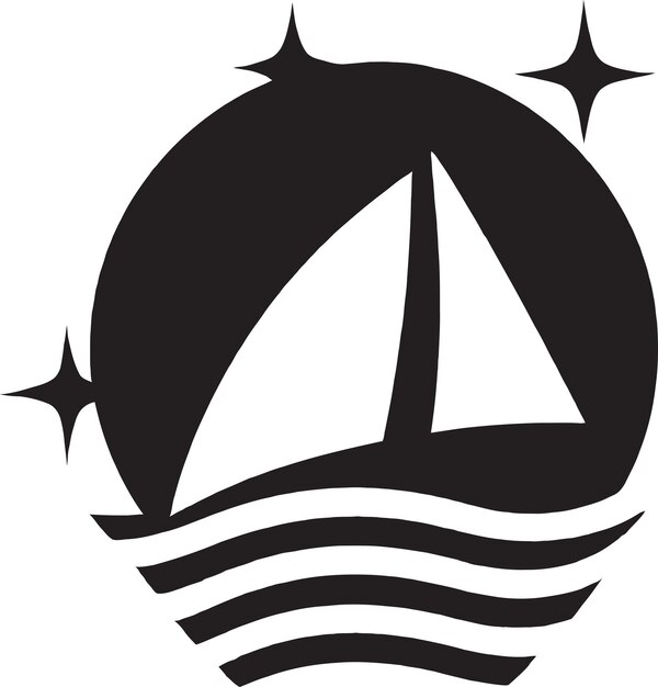 Vela suave con este diseño de icono vectorial de barco