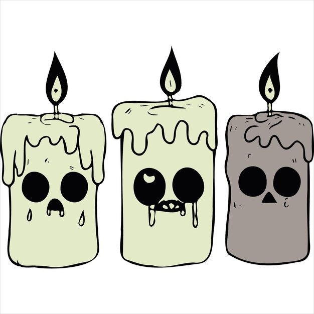 Las velas espeluznantes.