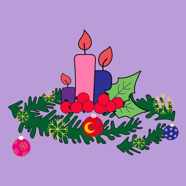 Velas navideñas