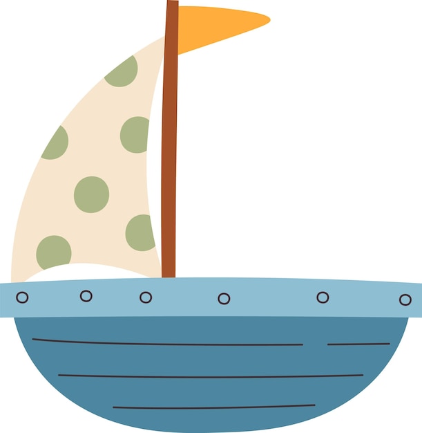 Velero de dibujos animados