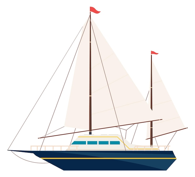velero, moderno, mar, viaje, barco, icono