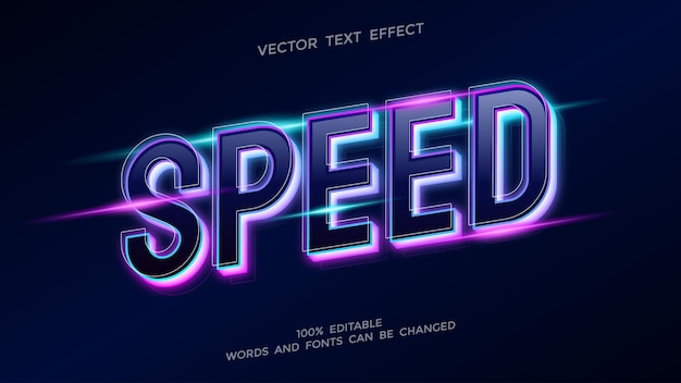 Velocidad de efecto de texto editable