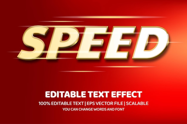 Velocidad de efecto de texto editable