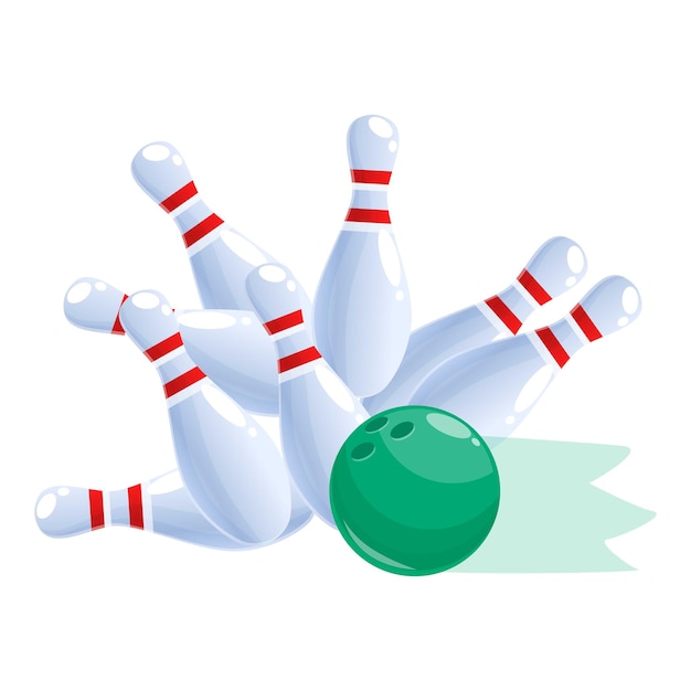 Velocidad de la pelota golpea icono vector de dibujos animados Objeto ganar actividad