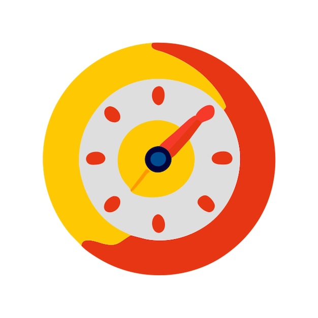 velocidad de trabajo rápida icono formas de colores