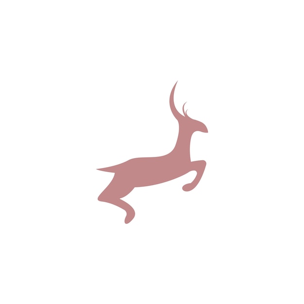 Venado logo icono ilustración diseño vector