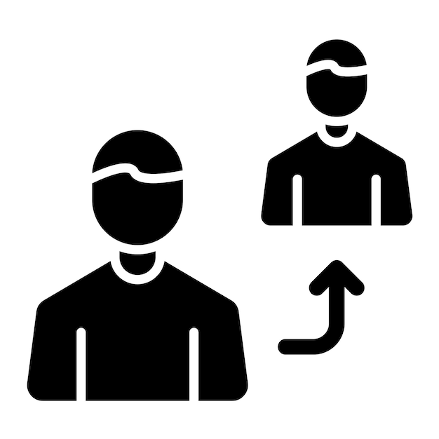 El vendedor afiliado Glyph Ilustración negra sólida