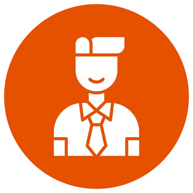 El vendedor es un hombre Vector Icon Design Ilustración