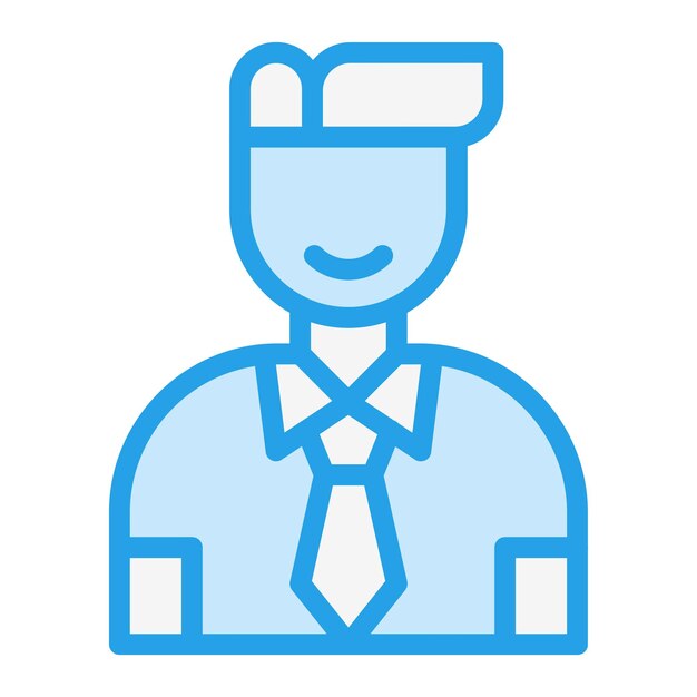 El vendedor es un hombre Vector Icon Design Ilustración