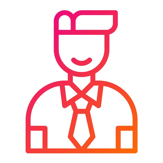 El vendedor es un hombre Vector Icon Design Ilustración