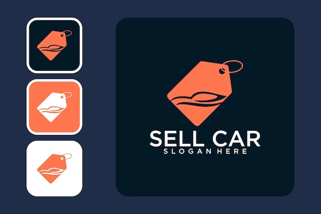 vender diseño de logotipo de coche moderno