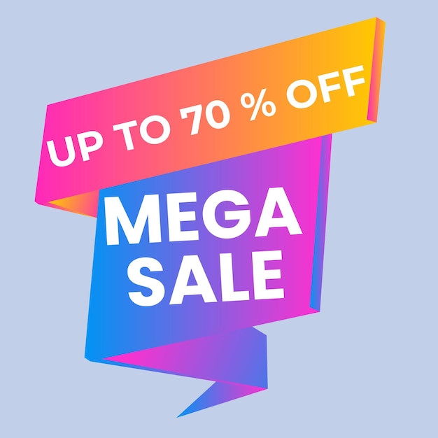 Venta del 50 por ciento de descuento en banner Oferta flash cupón de banner o cartel Forma de pegatina de descuento Etiqueta de cupón