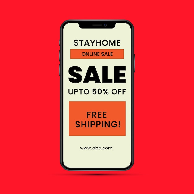 Venta hasta un 50% de descuento con el móvil