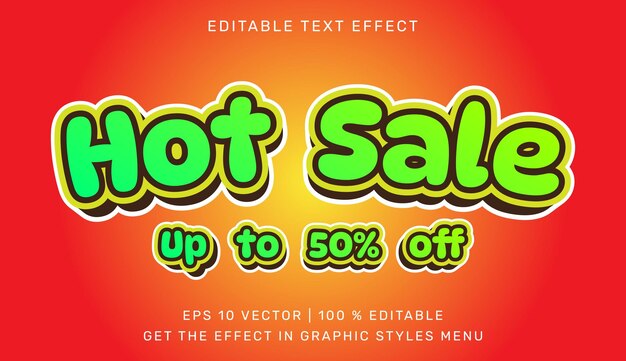 Venta caliente hasta 50 de descuento en efecto de texto editable en 3d