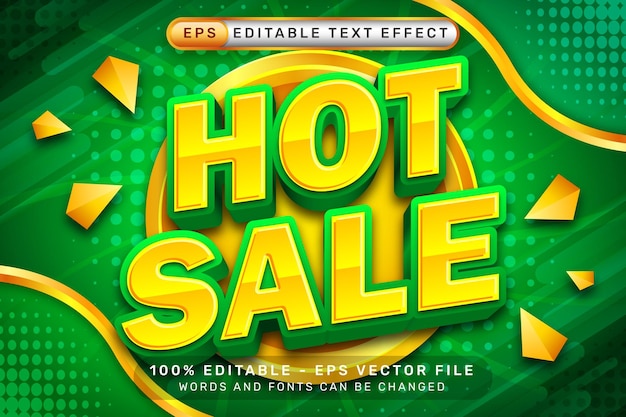 venta caliente efecto de texto 3d y efecto de texto editable