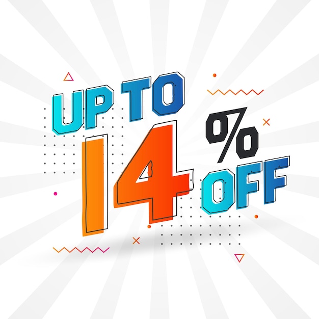 Venta de campaña publicitaria hasta un 14 por ciento de descuento en el diseño promocional
