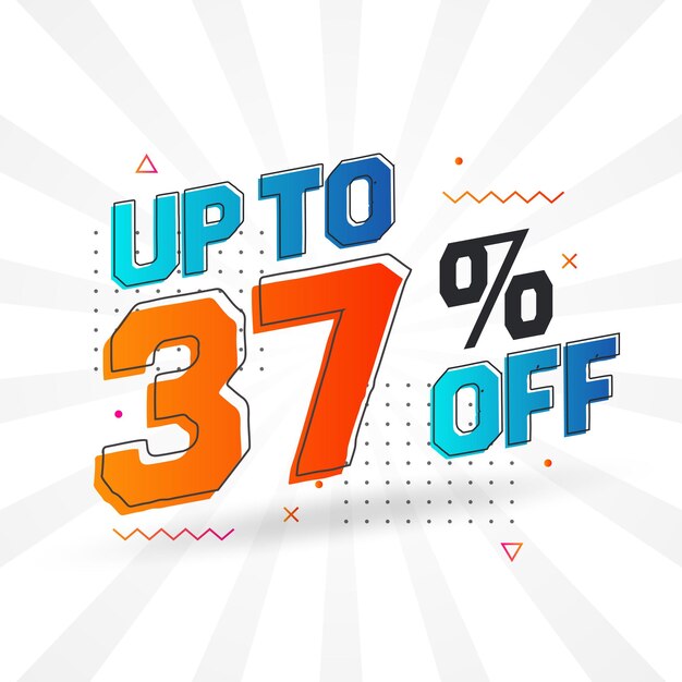 Venta de campaña publicitaria hasta un 37% de descuento en el diseño promocional