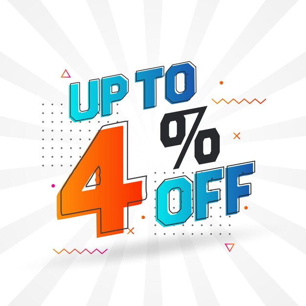Venta de campaña publicitaria hasta un 4% de descuento en el diseño promocional