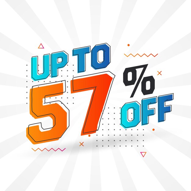 Venta de campaña publicitaria hasta un 57% de descuento en el diseño promocional