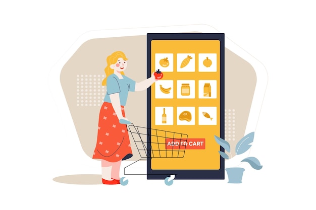 Venta de compras en línea