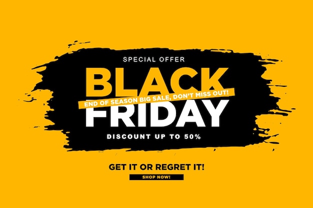 Venta creativa del Viernes Negro plantilla de publicación en las redes sociales Banner del Viernesnegro Venta del Viernes negro