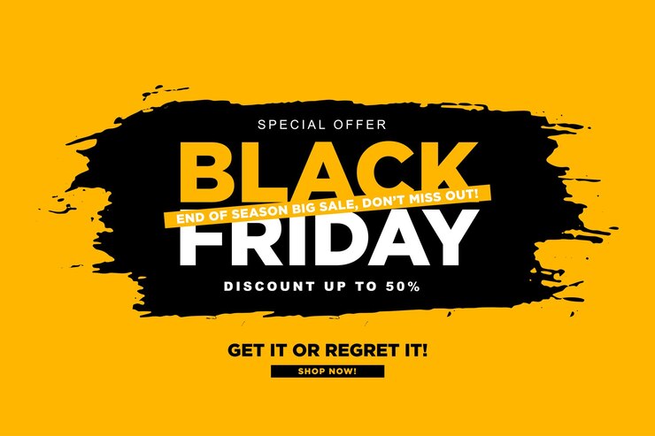 Venta creativa del Viernes Negro plantilla de publicación en las redes sociales Banner del Viernesnegro Venta del Viernes negro