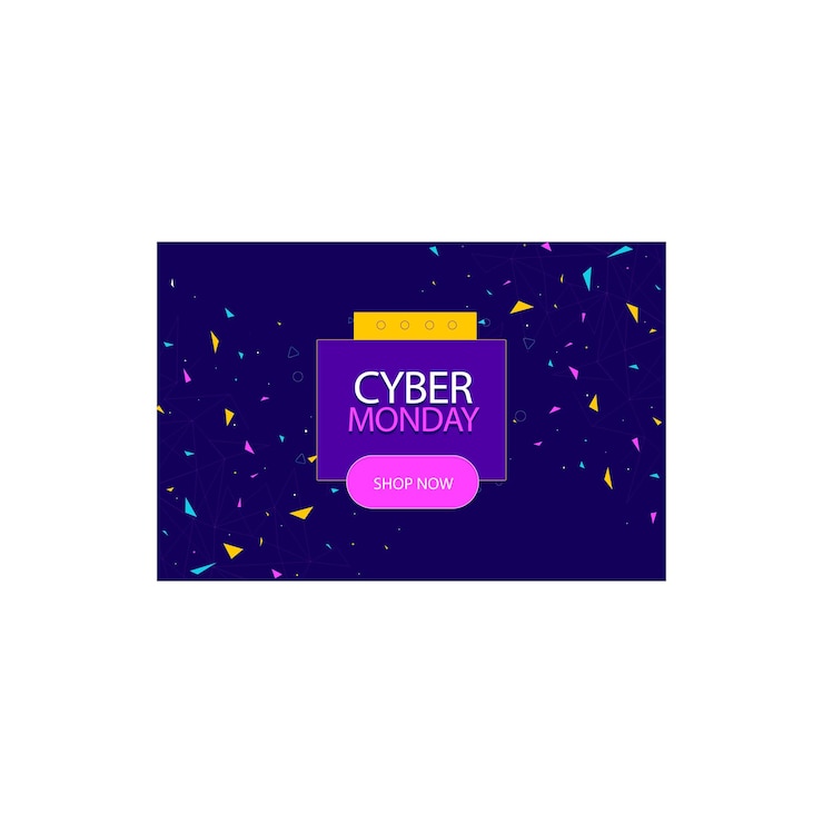 Vector venta de cyber lunes