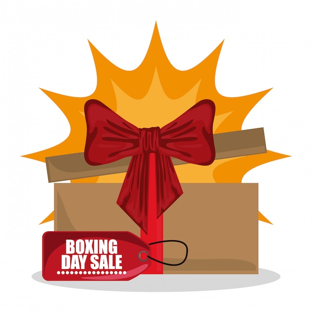 Vector venta de día de boxeo