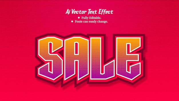 Venta efecto de texto editable Free Eps