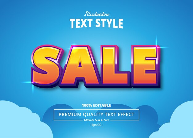 Venta Efecto de texto de Illustrator